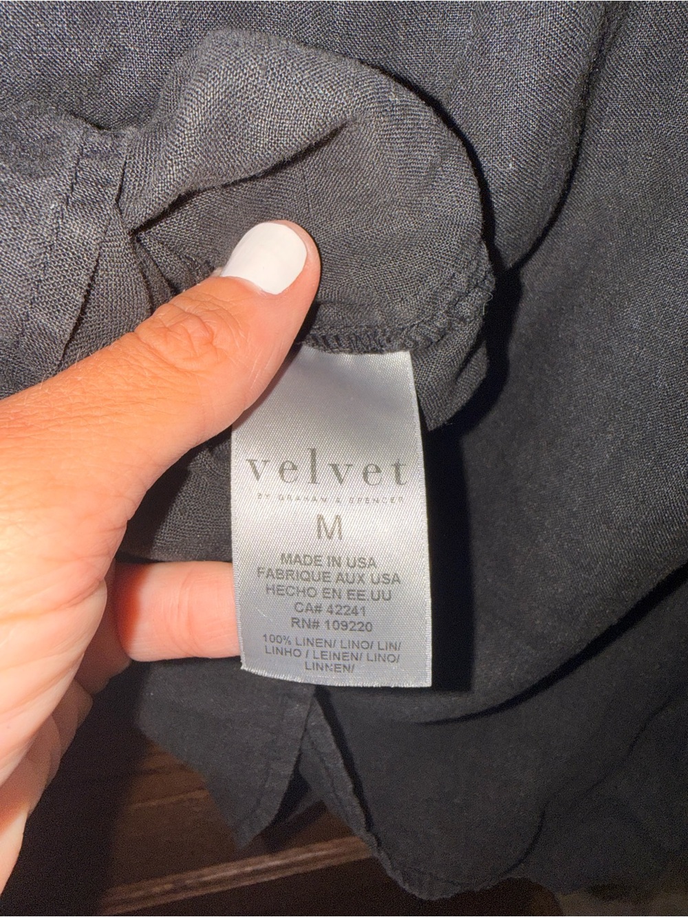 Velvet Rosabel Woven Linen Puff Sleeve Top - Picture 5 of 9